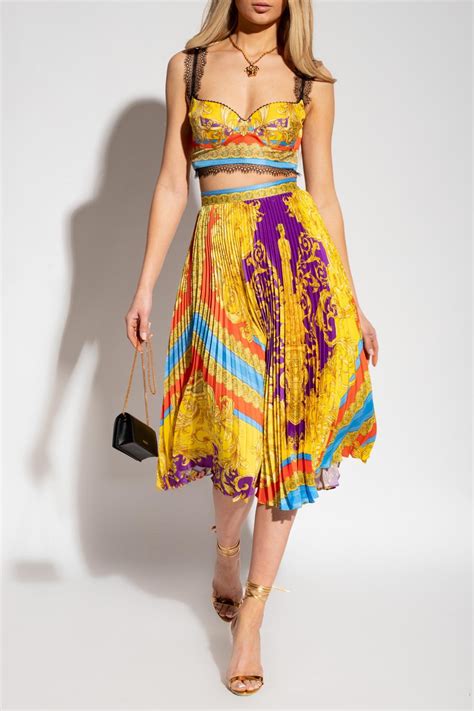 versace skirt me before you spin pattern|Versace Fashion Skirts for Women.